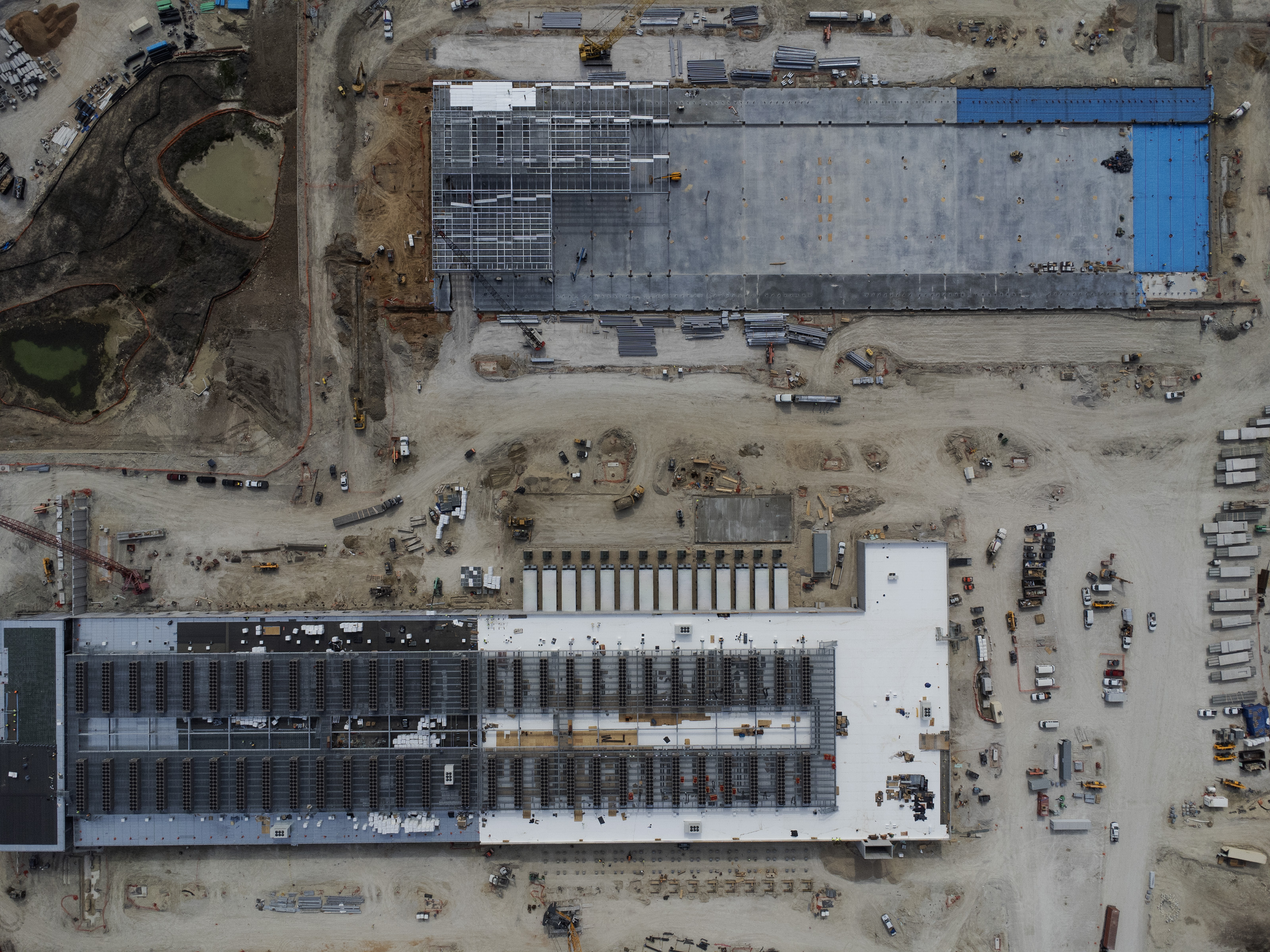CyrusOne data centers under construction in Texas.